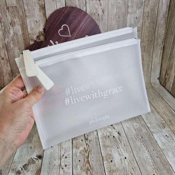 Philosophy Clear Makeup Bags - Picture 1 of 4